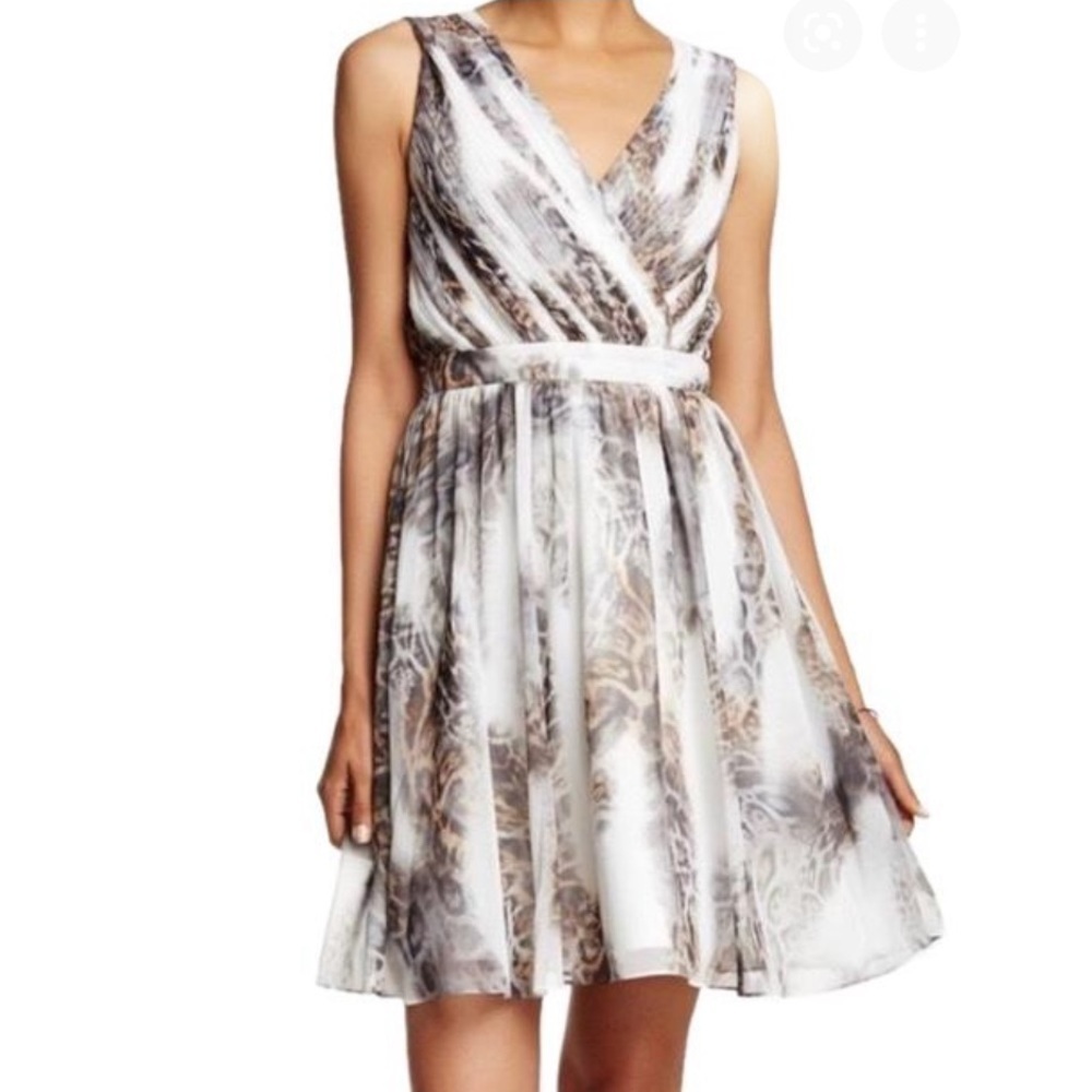 Catherine Malandrino white sleeveless back cutout dress NWT